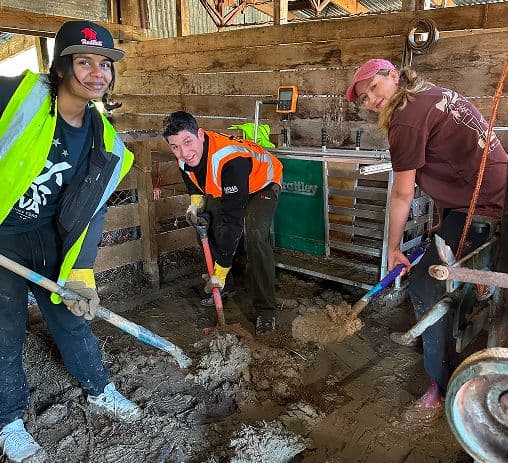 SVA club members volunteering